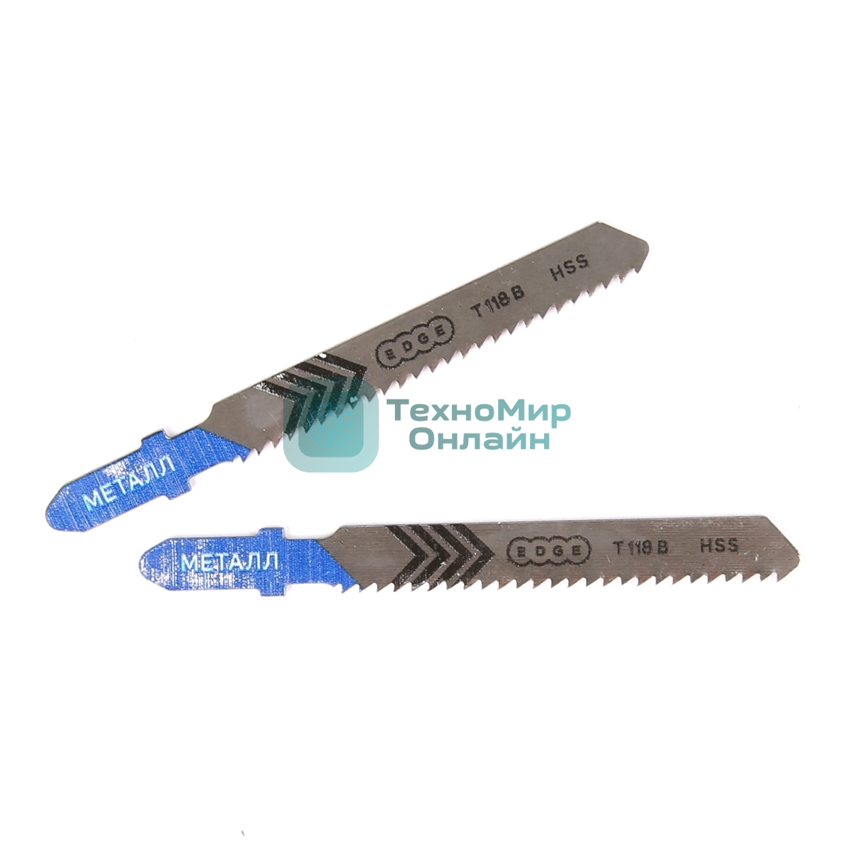 Пилка для лобзика EDGE by PATRIOT T118B по металлу, 2шт в блистере