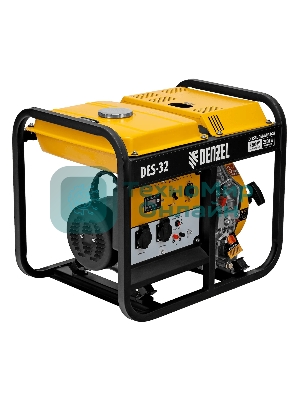 Генератор дизельный Denzel DES-32, 3.2 кВт, 110 дБ, 68.3 кг