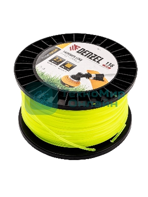 Леска для триммера Denzel квадрат, 2,7м х 138м, на DIN катушке FLEX CORD