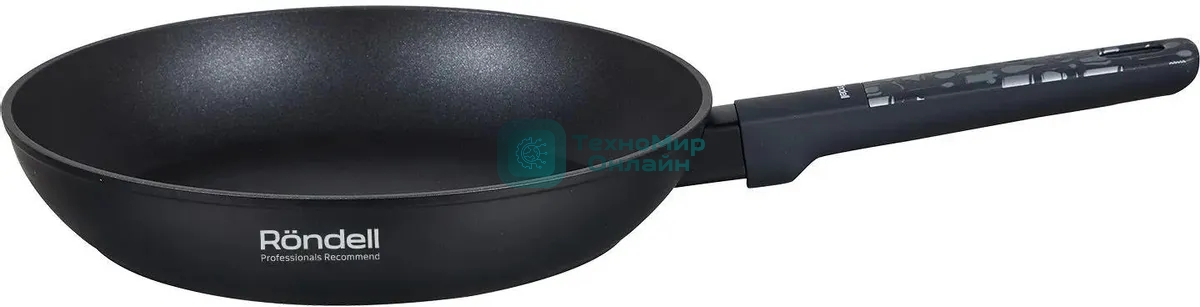 Сковорода Rondell Kitchen RDA-1983 круглая 26см, покрытие: Xylan Plus ручка несъемная (без крышки) черный