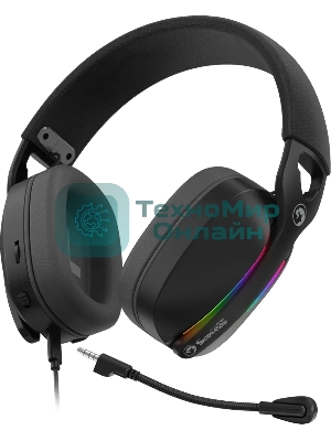 Гарнитура Marvo Pulz 70S Gaming Headset чёрный, проводная, USB, 7.1 Surround, RGB-подсветка