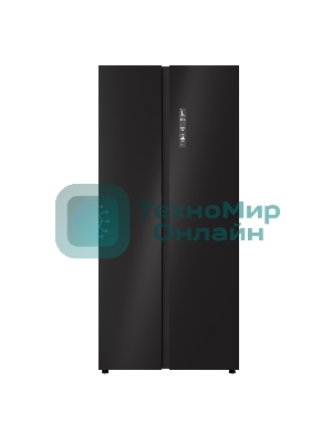 Холодильник Lex LSB525BLID черный двухкамерный 304/206л морозилка сбоку, No Frost, Side by Side