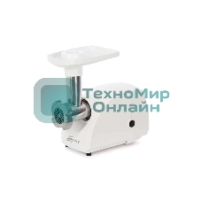 Мясорубка электрическая Аксион Бриз М12.21 белый, 600 Вт, 0.67 кг/мин, защита от перегрузки, насадки - 1