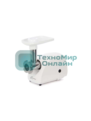 Мясорубка электрическая Аксион Бриз М12.21 белый, 600 Вт, 0.67 кг/мин, защита от перегрузки, насадки - 1