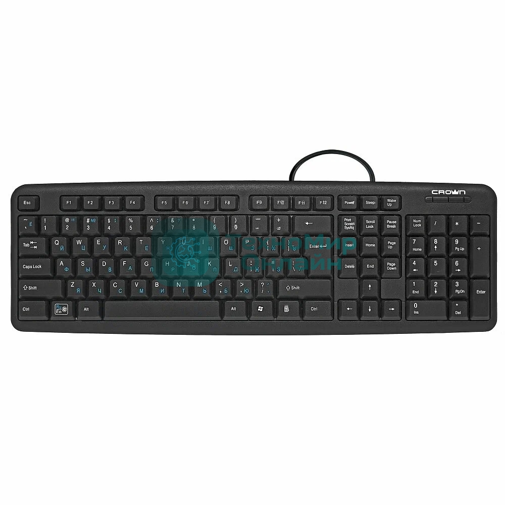 Клавиатура проводная CROWN CMK-F02B (OEM)