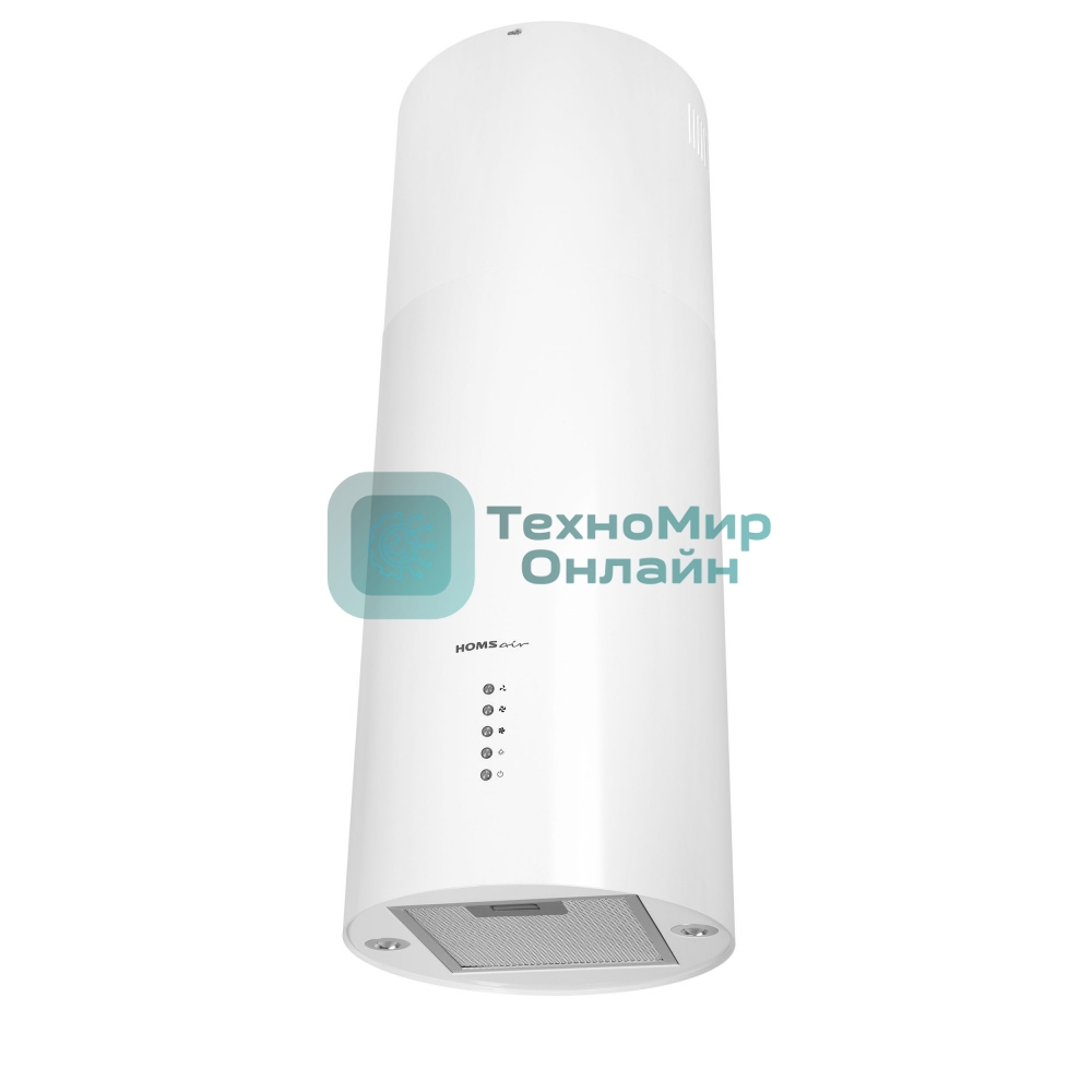 Вытяжка островная HOMSair ART 1050IS 35 белый, 35 см, 1050 куб. м/ч, 63 дБ