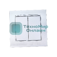 Выключатель 2-кл. СП Бриллиант 10А IP20 серебр. Universal 7949650