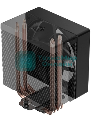 Кулер Cooler ID-Cooling SE-904-XT BLACK LGA1851/1700/1200/115X/AM5/AM4 (TDP 180W, PWM, 4 тепл.трубки прямого контакта, FAN 100мм) RET