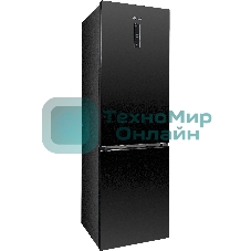 Холодильник DeLonghi DCS 19NFI NB DAMIANO черный двухкамерный 230/100л морозилка снизу, No Frost