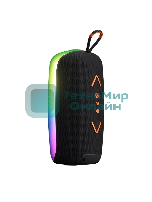 Колонка портативная Ural Молния Огонь черный/оранжевый 35W 1.1 BT/3.5Jack/USB-C 10м 2200mAh (без.бат)