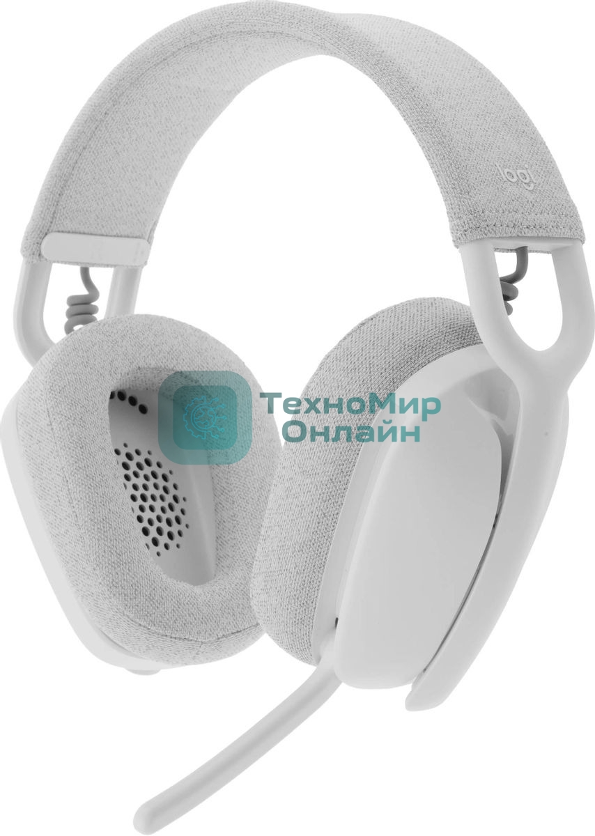 Гарнитура Logitech ZONE Vibe 100 белый, беспроводная, Bluetooth, до 20 ч