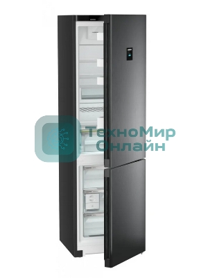 Холодильник Liebherr CNBDC 573I-22 001 черная нержавеющая сталь двухкамерный 266/94л морозилка снизу