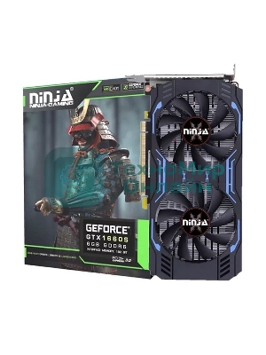 Видеокарта Sinotex Ninja GTX1660SUPER PCIE (1408SP) NK166SF66F 6Gb 192BIT GDDR6 (DVI/HDMI/DP)