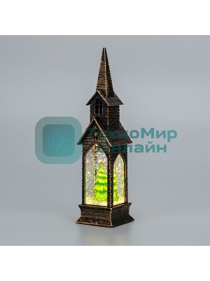 Светильник декоративный (фигура) Neon-night Башня с эффектом снегопада и подсветкой