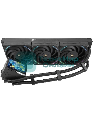 Система жидкостного охлаждения Thermalright Mjolnir Vision 360 ARGB Soc-AM5/AM4/1151/1200/2066/2011/1700 черный 4-pin 27dB Al LCD Ret (M-VISION-360-BL-ARGB)