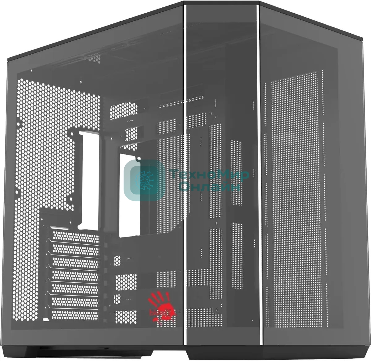 Компьютерный корпус Bloody BD-CC109 черный без БП ATX 10x120мм 2xUSB3.0 audio