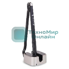 Ручка гелевая Deli E6797black черный, d=0.7мм, черные чернила, на подставке, линия 0.55мм