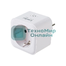 Умная розетка Camelion BNS/SH-1/16A/WIFI (Розетка одинарная 16A 3680В, WiFi+ Счетчик+Контроль)