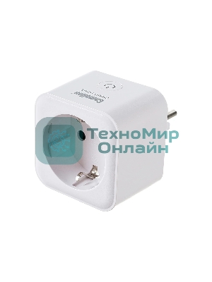 Умная розетка Camelion BNS/SH-1/16A/WIFI (Розетка одинарная 16A 3680В, WiFi+ Счетчик+Контроль)