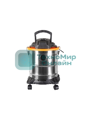 Строительный пылесос Вихрь СП-1500/20А серебристый, 1500 Вт, уборка сухая/влажная/выдув, пылесборник мешок, 20 л