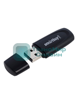 Флешка USB Smartbuy Scout Black (SB032Gb2SCK), 32Gb, USB 2.0, R/W 13/8, черный