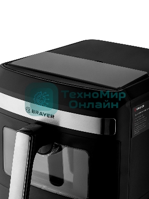 Аэрогриль BRAYER 2051BR черный, 2800 Вт, 13 л, сенсор, 10 программ