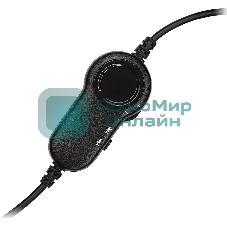 Гарнитура Logitech H151 чёрный, проводная, 3.5 мм