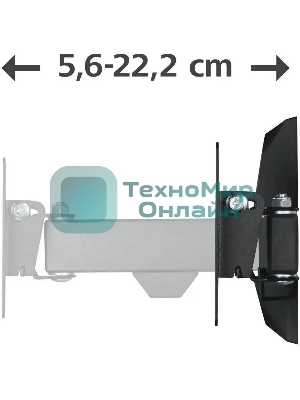 Кронштейн для телевизора Hama 00220820 черный, 10