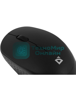 Мышь беспроводная Defender Auris MB-027 черный, 1600 dpi, радиоканал, USB, кнопки - 4