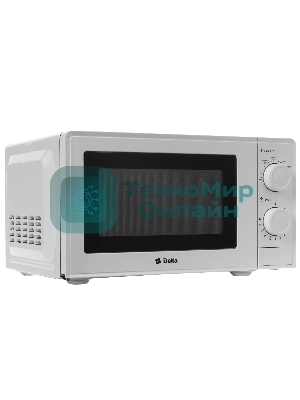 Микроволновая печь Delta DL-84L20 белый, 20 л, 700 Вт, переключатели - поворотный механизм