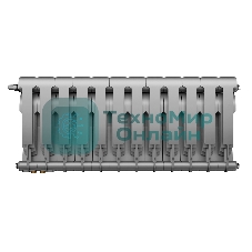 Радиатор Royal Thermo BiLiner 350/Silver Satin - 12 секц.
