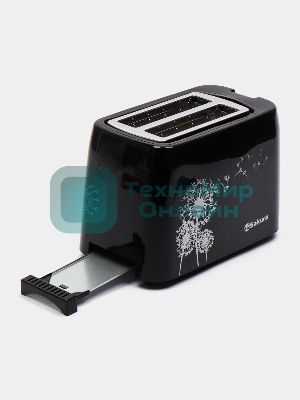 Тостер Sakura SA-7608BK черный, 750 Вт, 2 слота