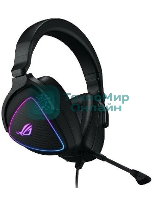 Игровые наушники ASUS ROG Delta S черные (7.1, USB Type-C + A, RGb подсветка, 50 мм, ESS 9281 Pro, микрофон, 90YH02K0-B2UA00)