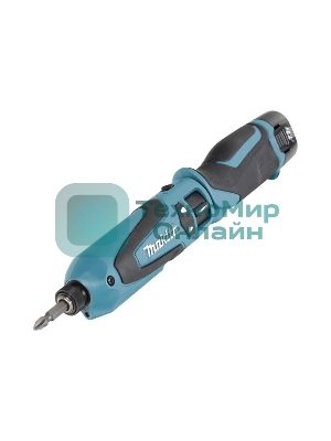 Отвертка аккумуляторная MAKITA TD022DSEак уд 7.2В 2х1Ач Li-Ion 2450об/м 25Нм 1/4'' 0.56кг сумка подсветка