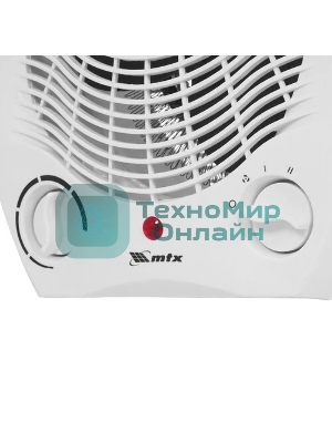 Тепловентилятор MTX FHS-2000, белый, 1000/2000 Вт, 25 м2, термостат