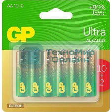 Батарея GP Ultra 15AUA21-2CRSBC12 AA (12шт) блистер