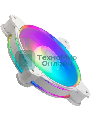 Вентилятор для корпуса Cooler Master MasterFan MF120 Halo2 ARGb 120х120x25 белый 4-pin 27дБ (MFL-B2DW-21NP2-R2) Ret