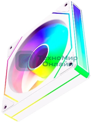 Вентилятор для корпуса Bloody CF-11 LCD ARGb 120х120x25 белый 4-pin 32дБ (упак.:1шт) (CF-11-ARGb120-WH) Ret