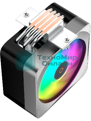 Кулер для процессора Ocypus Delta A40 EX BK ARGB, 120мм ARGB FAN, 4 HEAT PIPES, 4-PIN PWM, 500-1800 RPM, 29DBA, HYDRO BEARING, LGA115X/1200/1700/18XX, AM4/AM5