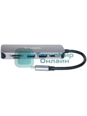 USB-концентратор D-Link DUB-2325, USB, USB 3.0 2порта, USB Type-C,SD,microSD, адаптер/USB