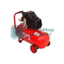 Компрессор поршневой Ресанта КП-50/300М масляный 300л/мин 50л 2000Вт красный/черный