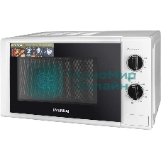 Микроволновая печь Hyundai HYM-M2048 белый, 20 л, 700 Вт, переключатели - поворотный механизм