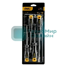 Набор отверток Deli DL620004 4шт SL5x100 + SL6x150 + PH1x100 + PH2x150