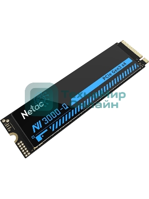 Накопитель SSD M.2 Netac 1.0Tb NV3000 Series Retail (PCI-E 3.0 x4, up to 3100/2100MBs, 3D NAND, 600TBW, NVMe 1.4, 22х80мм, heatsink)