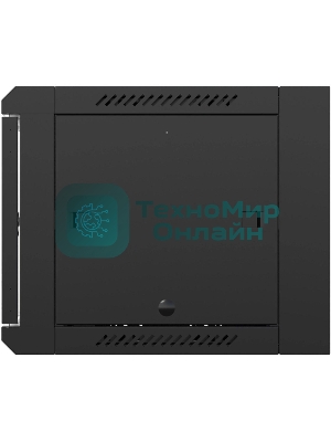 Шкаф коммутационный NTSS (NTSS-W9U6060GS-BL) настенный 9U 570x600мм пер.дв.стекл 60кг черный 22кг