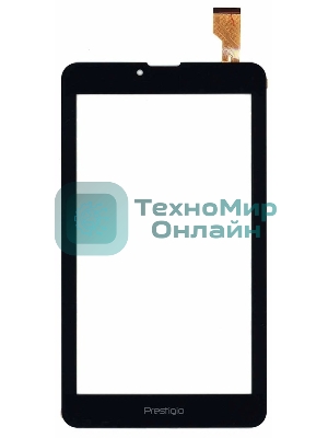Сенсорное стекло (тачскрин) для Prestigio PMT1157, черное