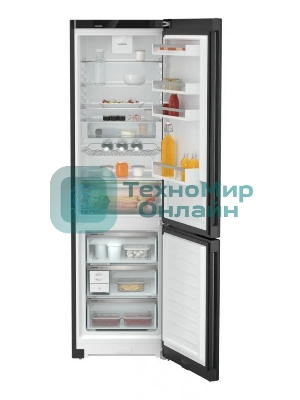 Холодильник Liebherr CNBDC 573I-22 001 черная нержавеющая сталь двухкамерный 266/94л морозилка снизу