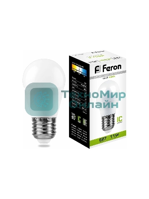 Лампа светодиодная Feron LB-750 11W 230V E27 4000K G45