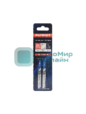 Пилка для лобзика EDGE by PATRIOT T118B по металлу, 2шт в блистере