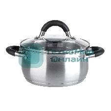 Кастрюля TalleR TR-11044 Шелборн с крышкой, 16,5 см, 2,2 л, нержавеющая сталь 18/10